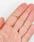 Bague 57.5 Alliance antique gravée en or 18k 58 Facettes A07290