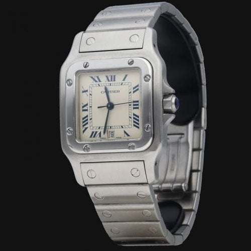 Montre Cartier Santos Galbée - Montre en acier 58 Facettes MT46228