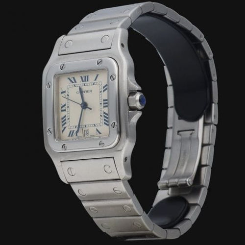 Montre Cartier Santos Galbée - Montre en acier 58 Facettes MT46228