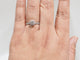 Bague 53.5 Bague solitaire en or blanc et diamants 58 Facettes 30712/30923