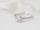 Bague 53.5 Bague solitaire en or blanc et diamants 58 Facettes 30712/30923