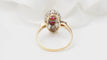 Bague 55 Bague ovale en or jaune, rubis de Verneuil et diamants 58 Facettes 32780