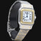 Montre Cartier Santos - Montre dame en or jaune 18 ct et acier 58 Facettes MT46893
