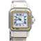 Montre Cartier Santos - Montre dame en or jaune 18K et acier 58 Facettes MT46894