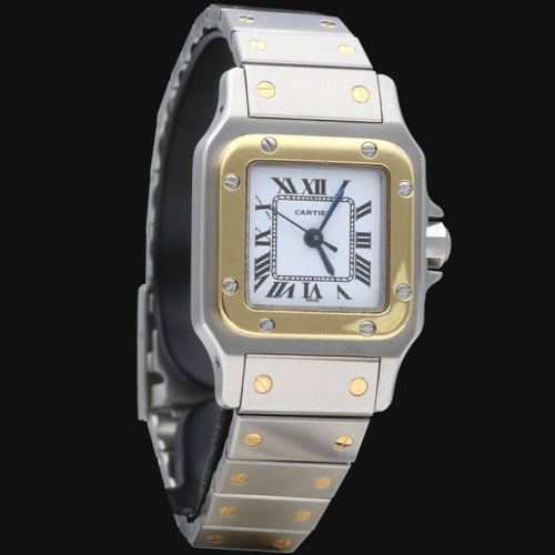 Montre Cartier Santos - Montre en or jaune et acier 58 Facettes MT46942