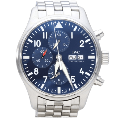 Montre IWC Pilot Chronograph - Montre en acier 58 Facettes MT46850