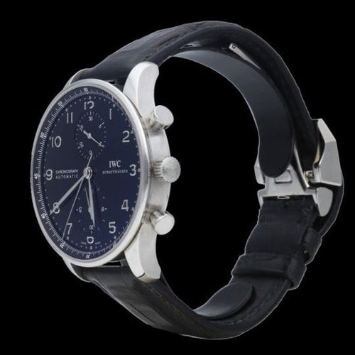 Montre IWC Portugieser - Montre chronographe en acier 58 Facettes MT46866