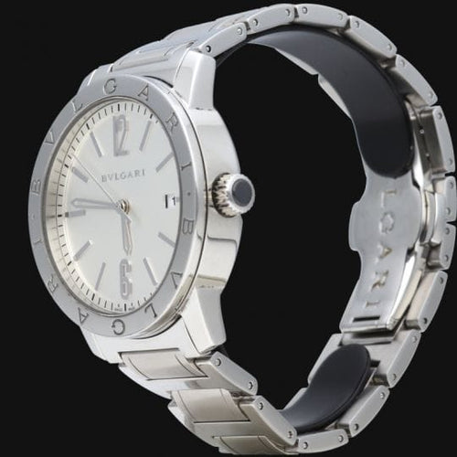 Montre Bulgari - Montre Bulgari en acier 58 Facettes MT46053