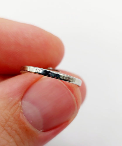 Bague 54 Bague Art déco en or blanc 18k et diamant 58 Facettes A07174