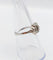 Bague 54 Art déco - Bague géométrique en or blanc 18k, platine et diamant 58 Facettes A07176