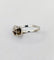 Bague 54 Art déco - Bague géométrique en or blanc 18k, platine et diamant 58 Facettes A07176