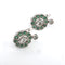 Boucles d'oreilles Boucles d'oreilles en platine avec émeraudes et diamants 58 Facettes 103/26 C