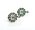 Boucles d'oreilles Boucles d'oreilles en platine avec émeraudes et diamants 58 Facettes 103/26 C