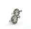 Boucles d'oreilles Boucles d'oreilles en platine avec émeraudes et diamants 58 Facettes 103/26 C