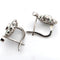 Boucles d'oreilles Boucles d'oreilles en platine avec émeraudes et diamants 58 Facettes 103/26 C