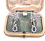 Boucles d'oreilles Boucles d'oreilles en or blanc 18 kt, diamants et saphirs 58 Facettes 322/06 B