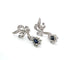 Boucles d'oreilles Boucles d'oreilles en or blanc 18 kt, diamants et saphirs 58 Facettes 322/06 B