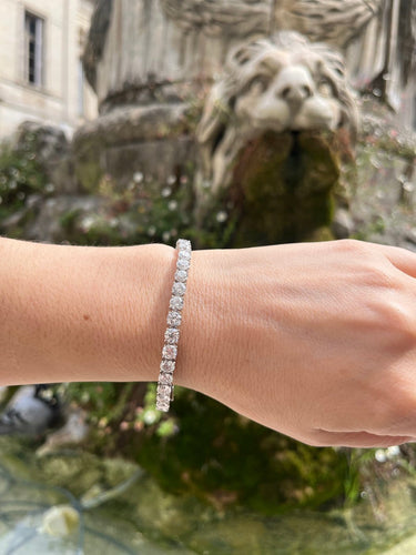 Bracelet Bracelet tennis en or blanc et diamants 16,65 ct 58 Facettes Bracelet