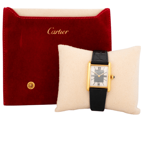 Montre Cartier Tank Must - Montre LM en vermeil 58 Facettes 527