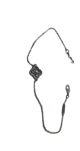 Bracelet Van Cleef Arpels - Bracelet Sweet Alhambra en or blanc et diamants 58 Facettes jnci58