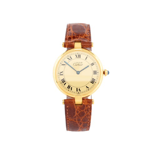 Montre Cartier Must Vendôme - Montre LM en vermeil cadran romain citron 58 Facettes 523