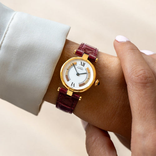 Montre Cartier Must Vendôme - Montre SM en vermeil 58 Facettes 529
