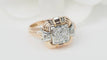 Bague 54 Tank - Bague en or jaune, or blanc et diamants 58 Facettes 32894