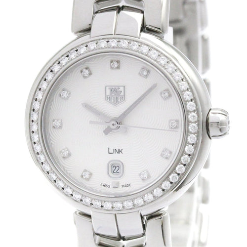 Montre Tag Heuer Link - Montre quartz acier diamants et nacre 58 Facettes swpgpc78e4