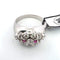 Bague 57 Bague en or blanc 18 ct avec diamants et rubis 58 Facettes 133/26 A 52 26