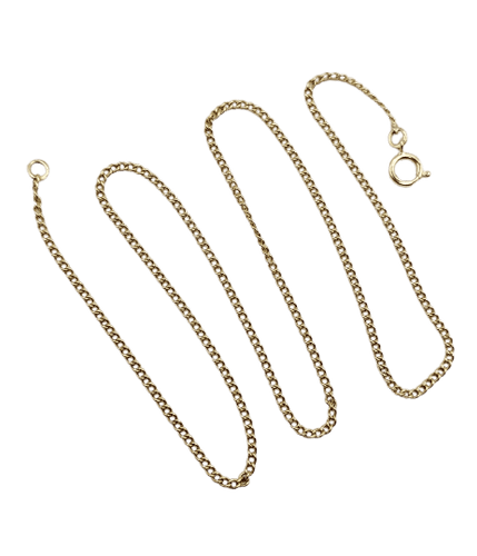 Collier Collier maille gourmette 40,5 cm en or jaune 18K 58 Facettes A07126