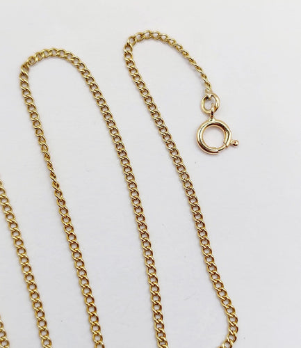 Collier Collier maille gourmette 40,5 cm en or jaune 18K 58 Facettes A07126