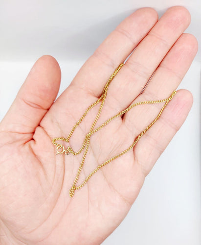 Collier Collier maille gourmette 40,5 cm en or jaune 18K 58 Facettes A07126