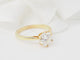 Bague 54 Bague solitaire en or jaune 18 kt et diamant 1,59 ct 58 Facettes 32058