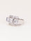 Bague 53 Bague géométrique en or blanc et diamants 58 Facettes 1239