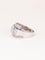 Bague 53 Bague géométrique en or blanc et diamants 58 Facettes 1239