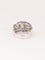Bague 53 Bague géométrique en or blanc et diamants 58 Facettes 1239