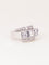 Bague 53 Bague géométrique en or blanc et diamants 58 Facettes 1239
