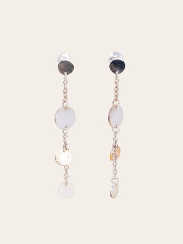 Boucles d'oreilles Hermès Confettis - Boucles d'oreilles en argent et or rose 58 Facettes 1218.8