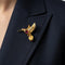Broche E. Wolfe & Co - Broche colibri en or jaune, rubis et diamants 58 Facettes BRO-1001