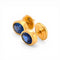 Boucles d'oreilles Boucles d'oreilles puces vintage en or jaune 18k et saphirs 58 Facettes EA-1002