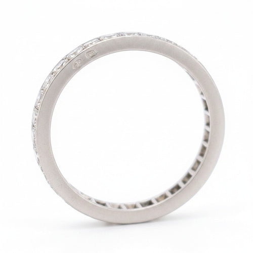 Bague 56 Art déco - Alliance en or jaune 18 ct et diamants 58 Facettes