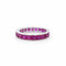 Bague 52 Bague eternity en or blanc 18k et rubis 58 Facettes RI-1004