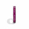 Bague 52 Bague eternity en or blanc 18k et rubis 58 Facettes RI-1004