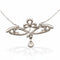 Collier Art Nouveau - Collier pendentif en platine et diamants 58 Facettes NE-1009