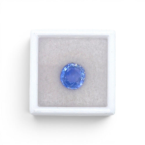 Saphir - Pierre coussin rond 3,48 ct sans chauffe 58 Facettes