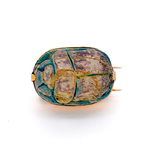 Broche Broche scarabée égyptienne ancienne en or 58 Facettes BRO-1006