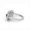 Bague 54 Art déco Toi et Moi - Bague en or blanc, saphir et diamants 58 Facettes