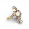 Bague 54 Art Nouveau - Bague en or jaune, platine, perle et diamants 58 Facettes RI-1032