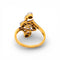 Bague 54 Art Nouveau - Bague en or jaune, platine, perle et diamants 58 Facettes RI-1032