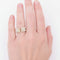 Bague 48 Jean Vendôme - Bague double anneau en or jaune et diamants 58 Facettes RI-1002
